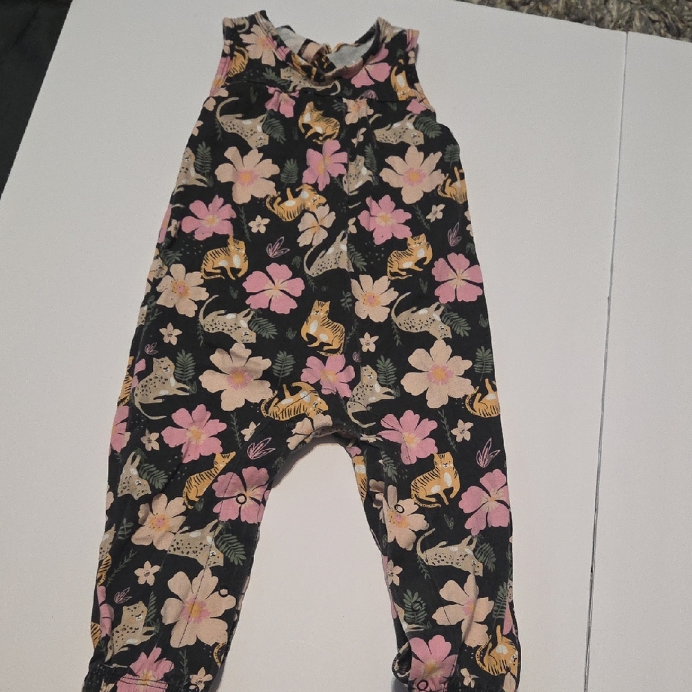 💐Floral and Animal Print Kids Jumpsuit